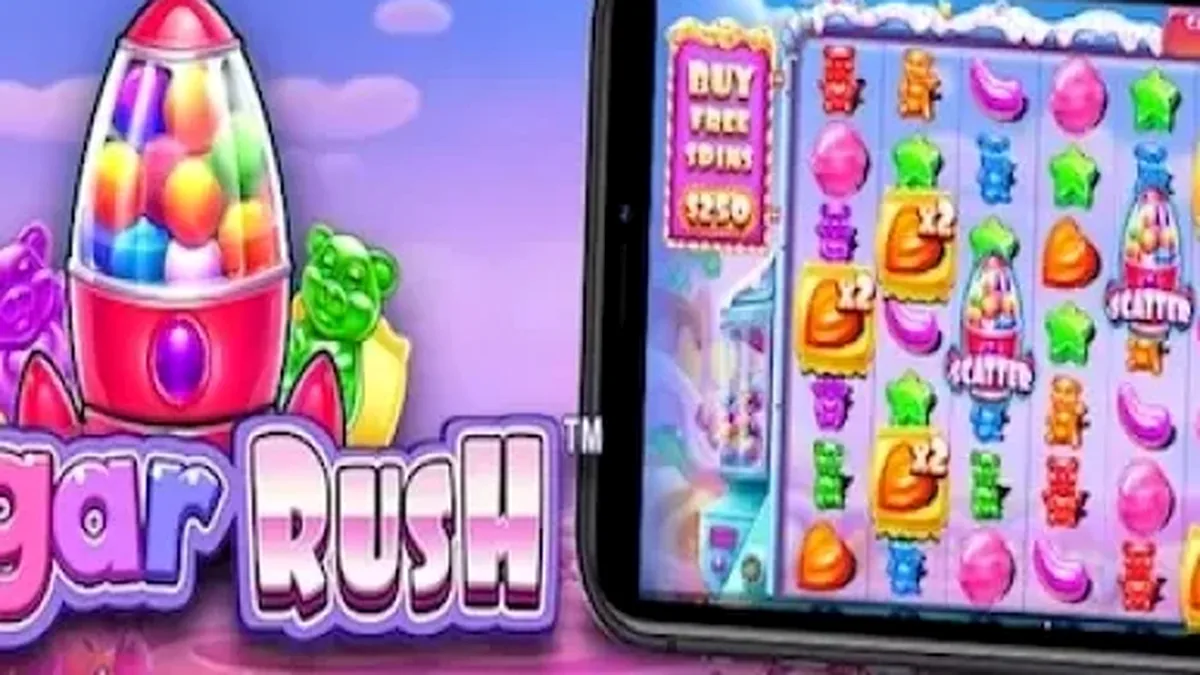Sugar Rush slot mobile gameplay interface